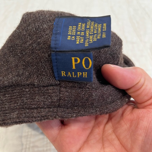 Polo Ralph Lauren Brown Wool Newsboy Cap‎ Sz. S/M - Picture 4 of 5
